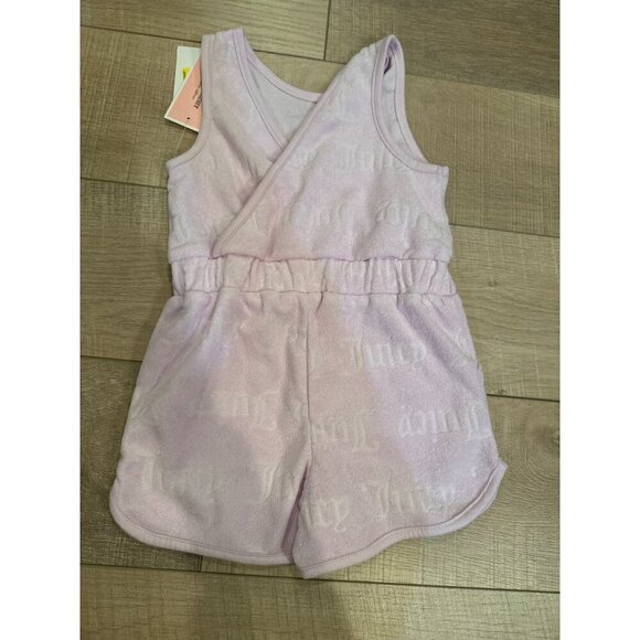 Juicy Couture Girls Pink Terrycloth Romper Sleeveless NEW Size 3T - Picture 6 of 6